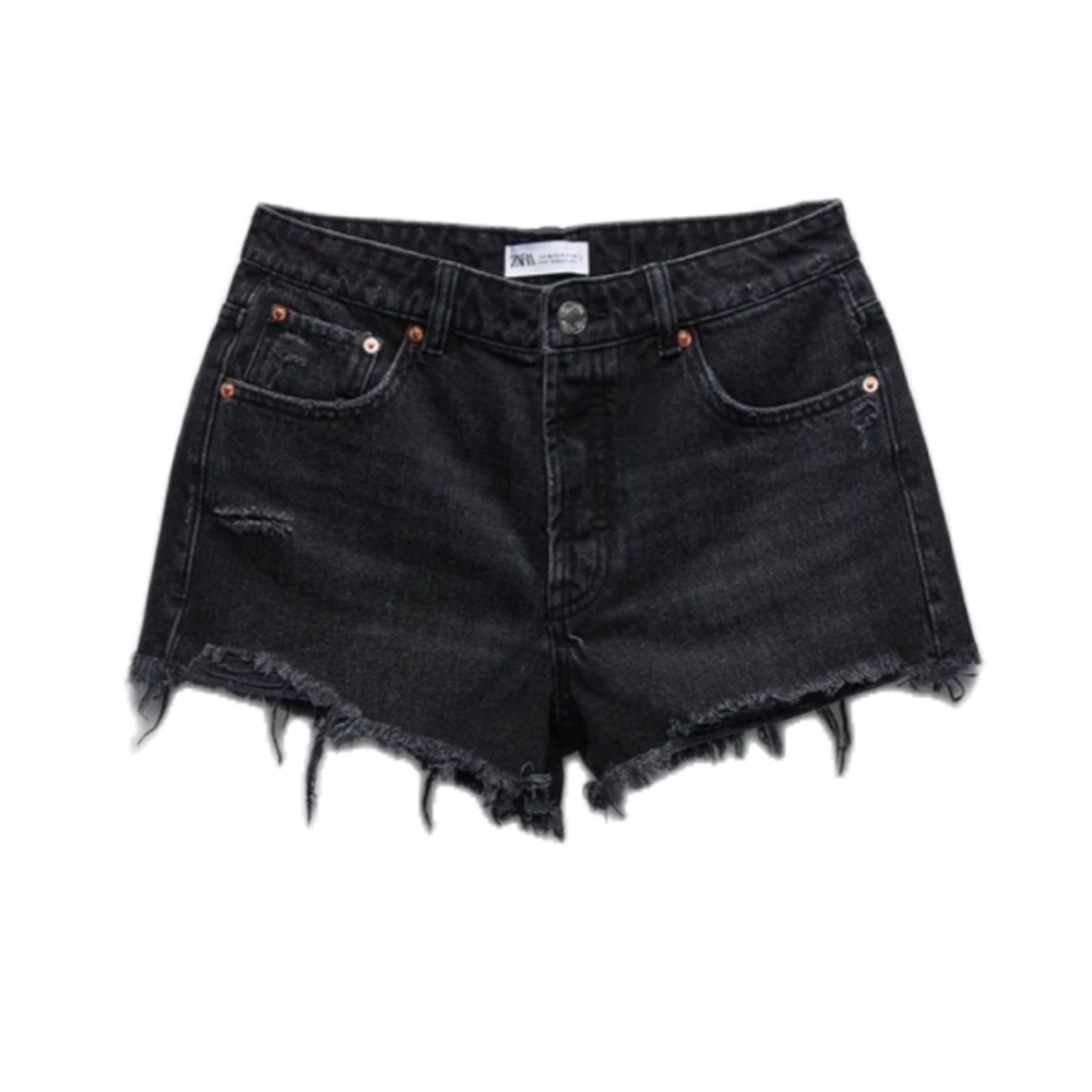 LAST CHANCE! Women's Distressed Black Denim Shorts